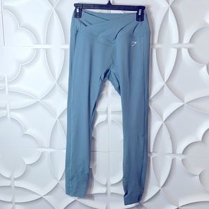 NEW Gymshark Crossover Leggings - Thunder Blue